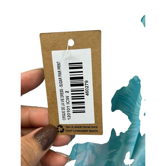 Title Nine Dress Womens Medium Sleeveless Printed Outdoor Flawed New NWT - Picture 10 of 13